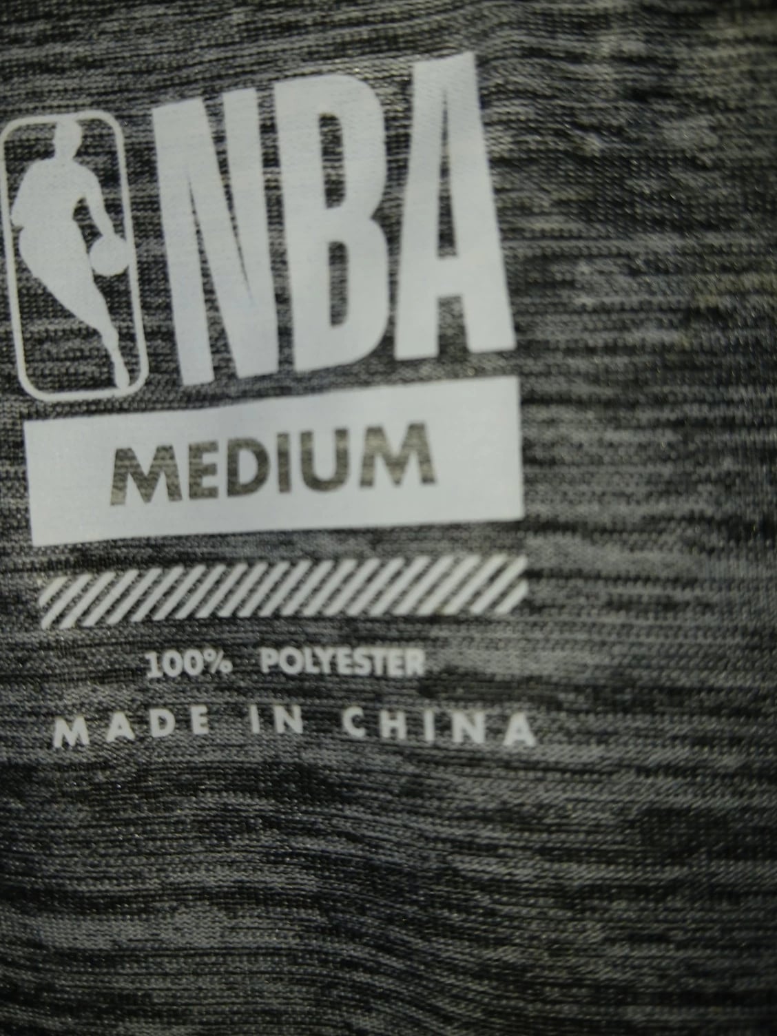 NBA Men's Heather Gray Performance Tank Top - Size Medium