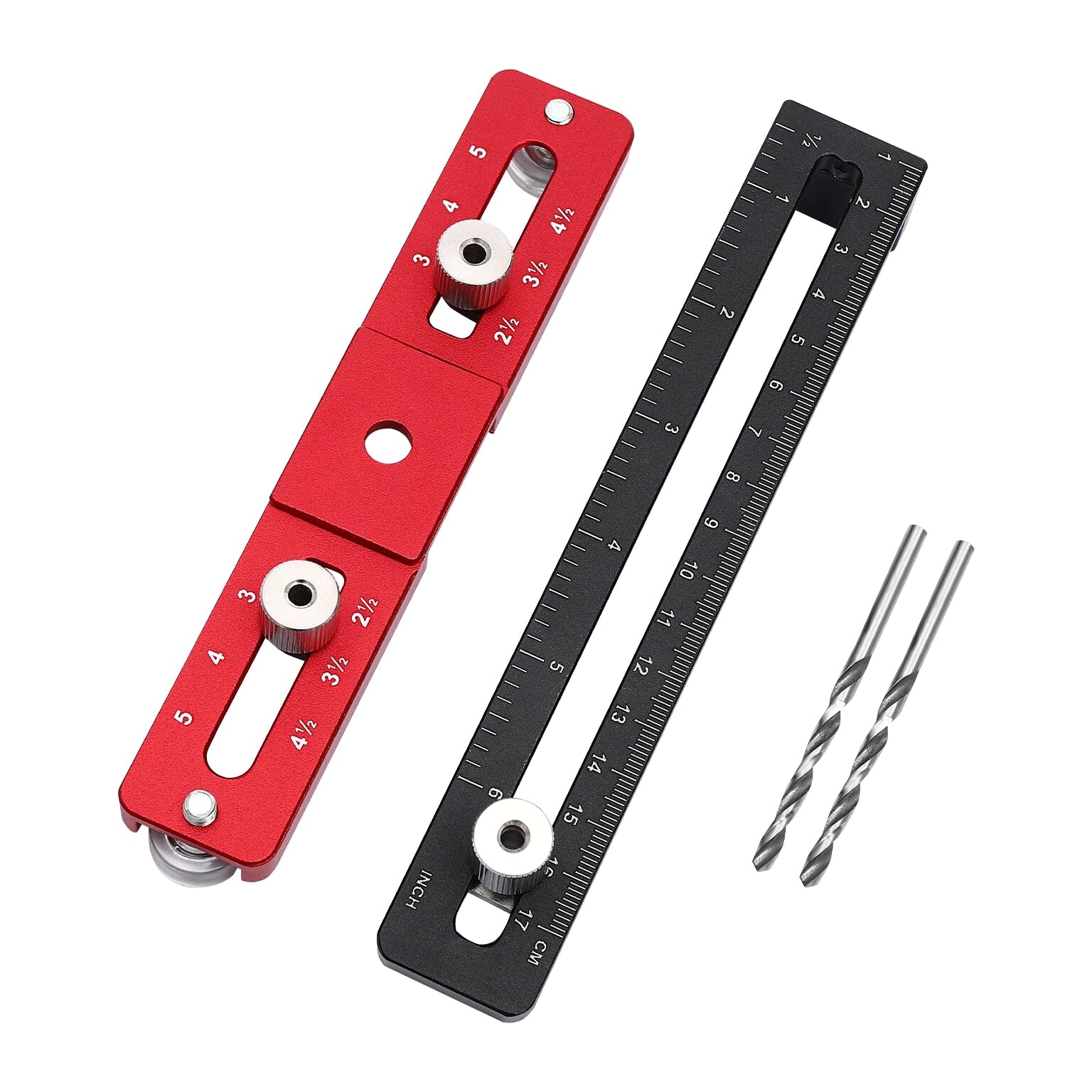 Adjustable Woodworking Drill Guide for Install Cabinet Door Handle Modern New~