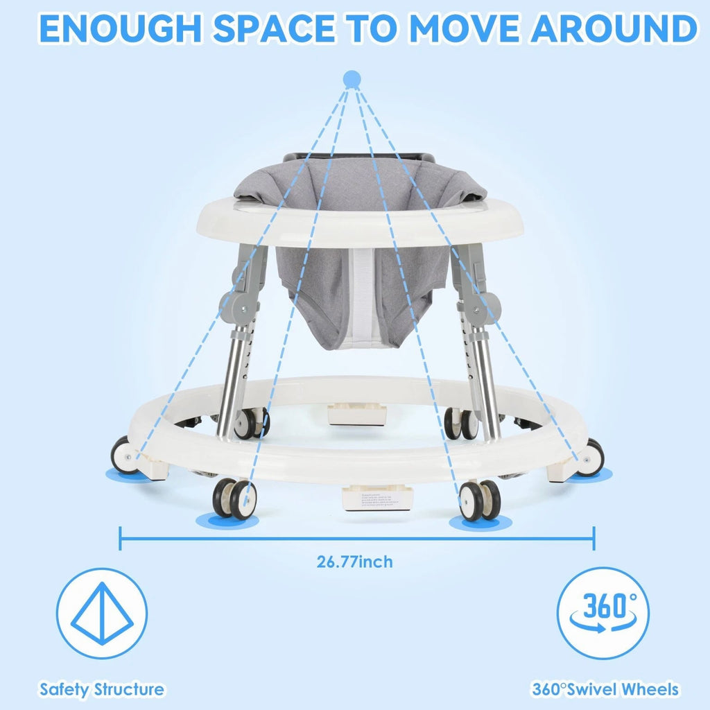 Baby Walker Bouncer Combo | 9-Level Height Adjustment