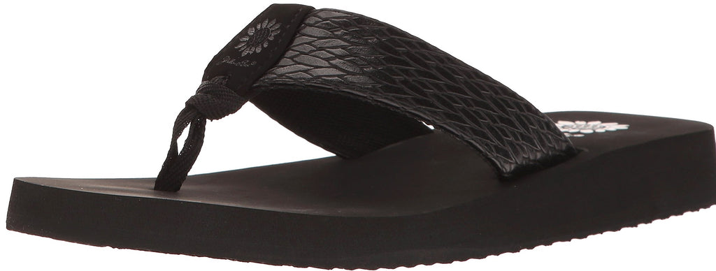 Yellow Box Flax Women's Wedge Sandal in Cross Stitch
