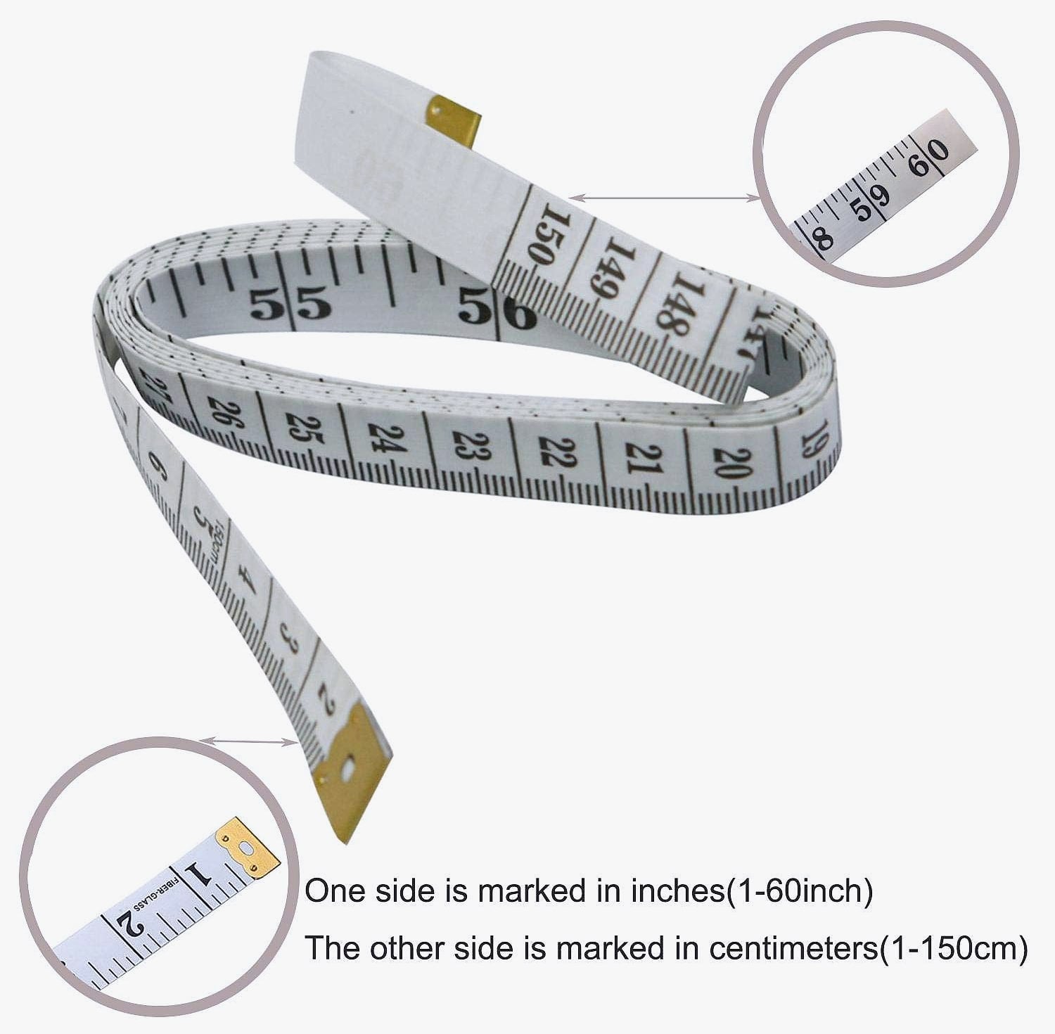 GDMINLO 60-inch Soft Tape Measure Double Scale Sewing