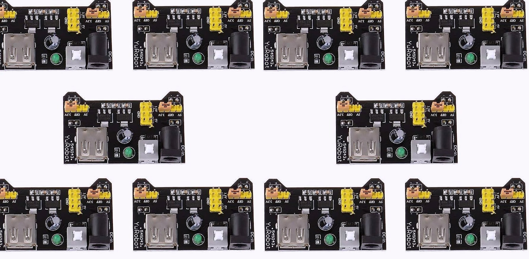 HiLetgo 5pcs MB102 Breadboard Power Supply Module 3.3V 5V