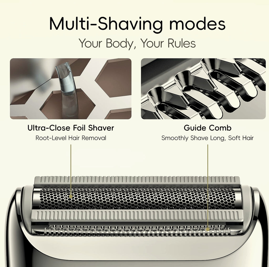 yoose Electric Bikini Trimmer for Women, IPX7 Waterproof Shaver