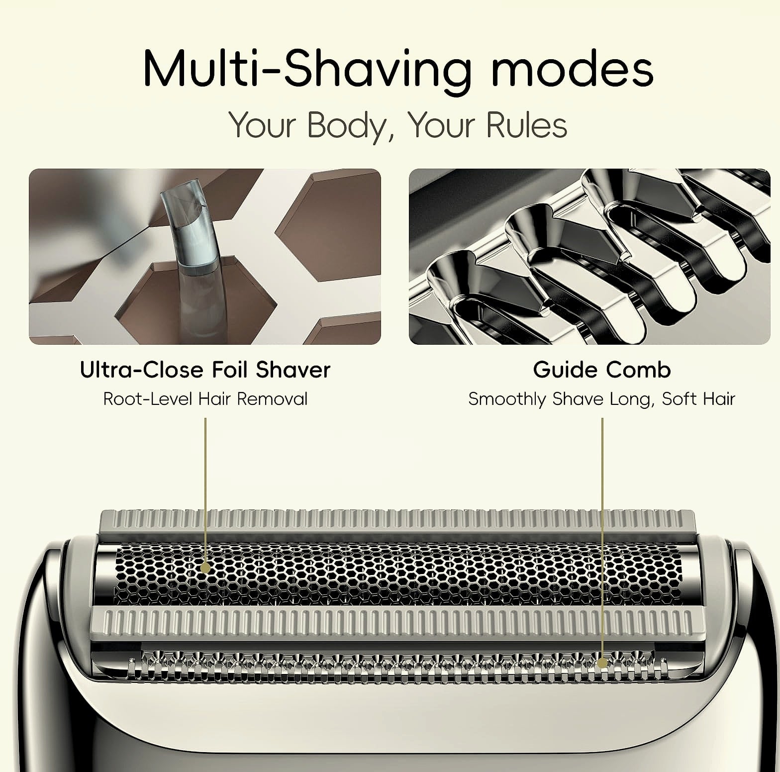 yoose Electric Bikini Trimmer for Women, IPX7 Waterproof Shaver