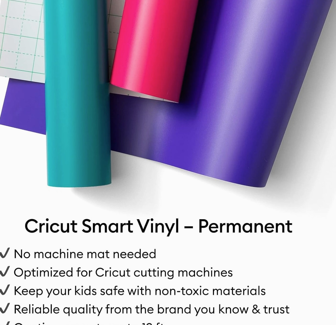 Smart Permanent Vinyl for Joy Xtra Machine, Sampler Pack (9.5In X 24In, 6 Sheets