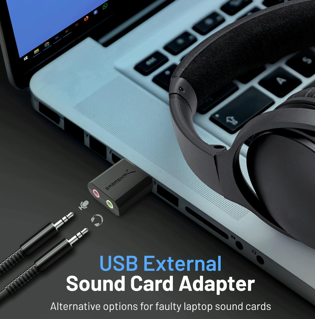SABRENT AU-MMSA USB External Stereo Sound Adapter