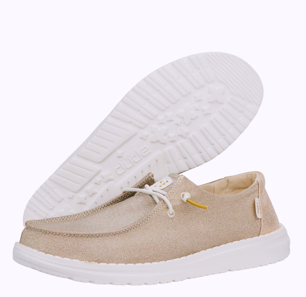 Hey Dude Women's Wendy Metallic Sparkle Slip-On Loafer