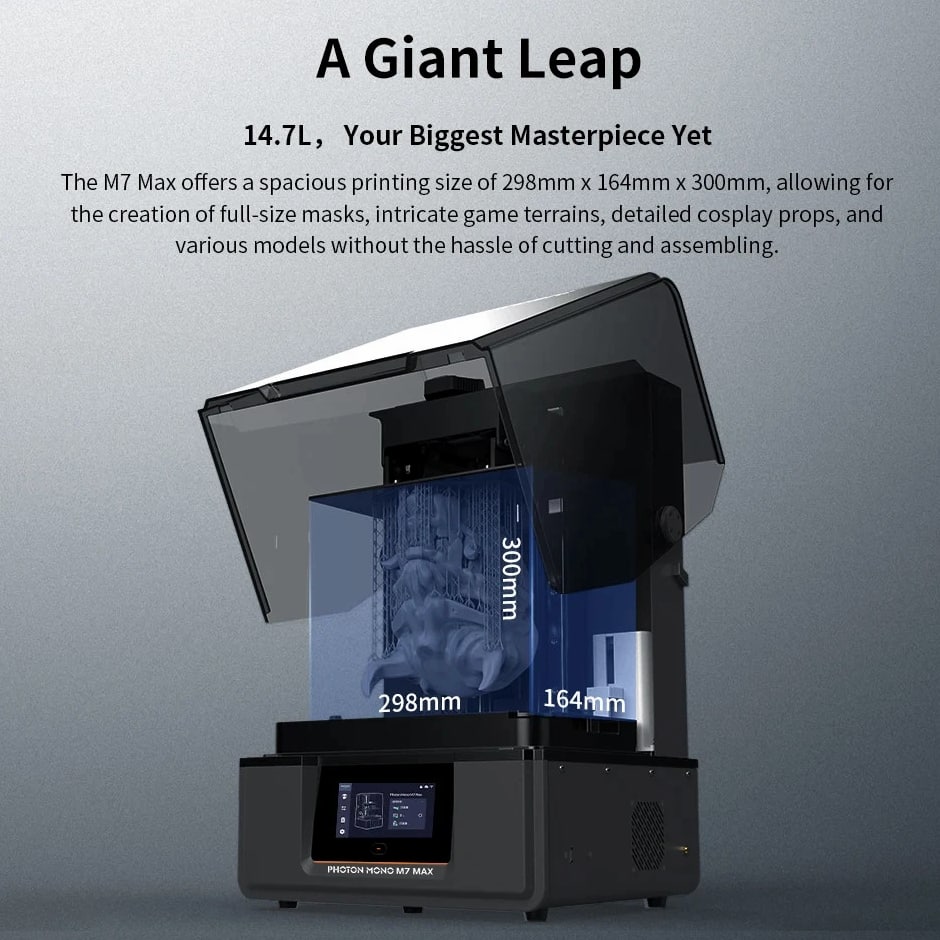 LCD 14.7L Ultra-Large Print Volume LCD Resin 3D Printer, COB+ Light Source