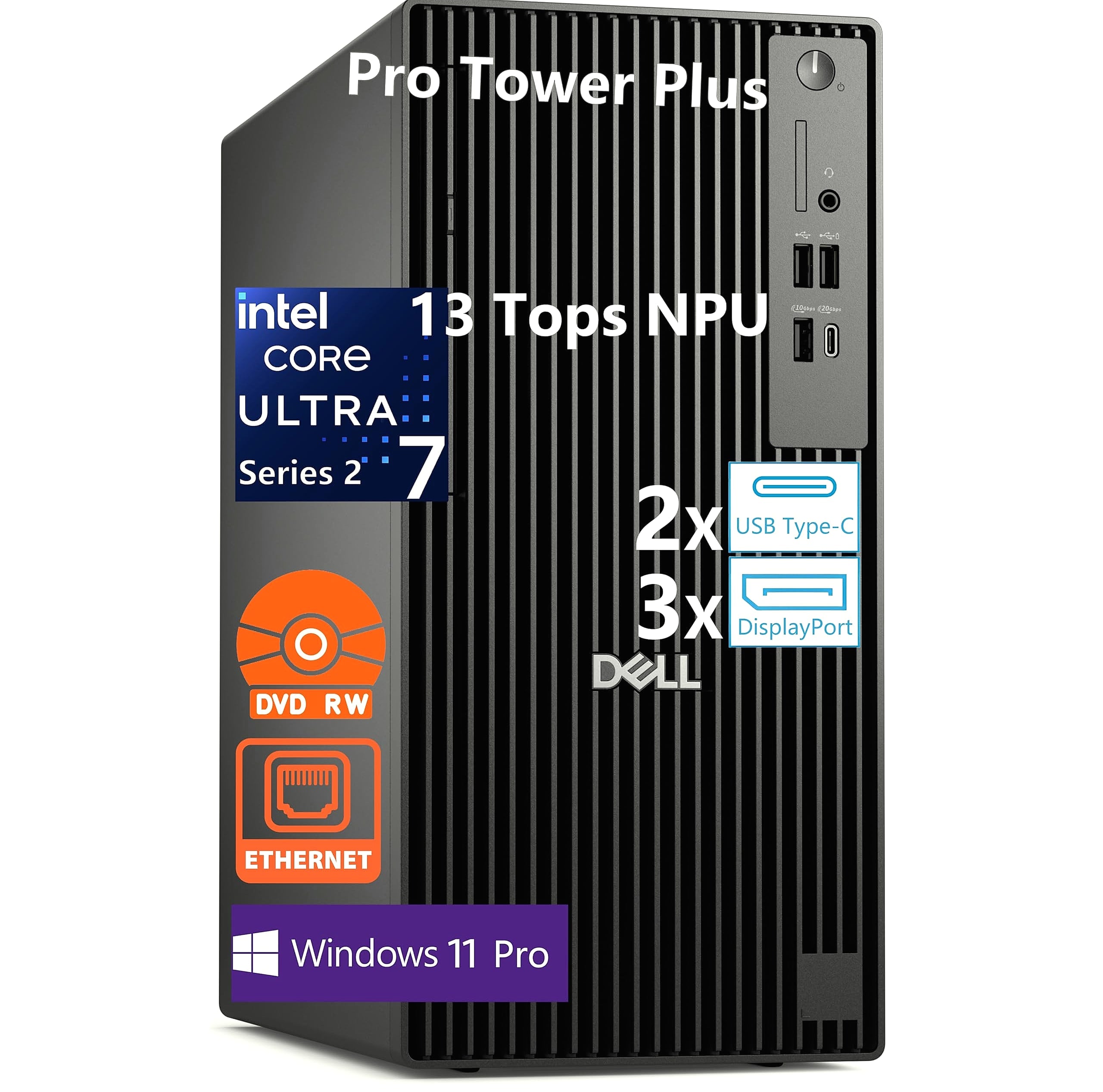 Dell Pro Tower Plus Intel Core Ultra 7 265 Workstation PC
