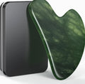 Gua Sha Facial Tools, Natural Jade Stone Guasha Tool for Face Massage Therapy