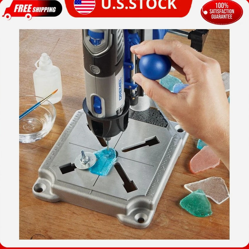 Dremel 220-01 Rotary Tool Workstation Drill Press Work Station w Wrench