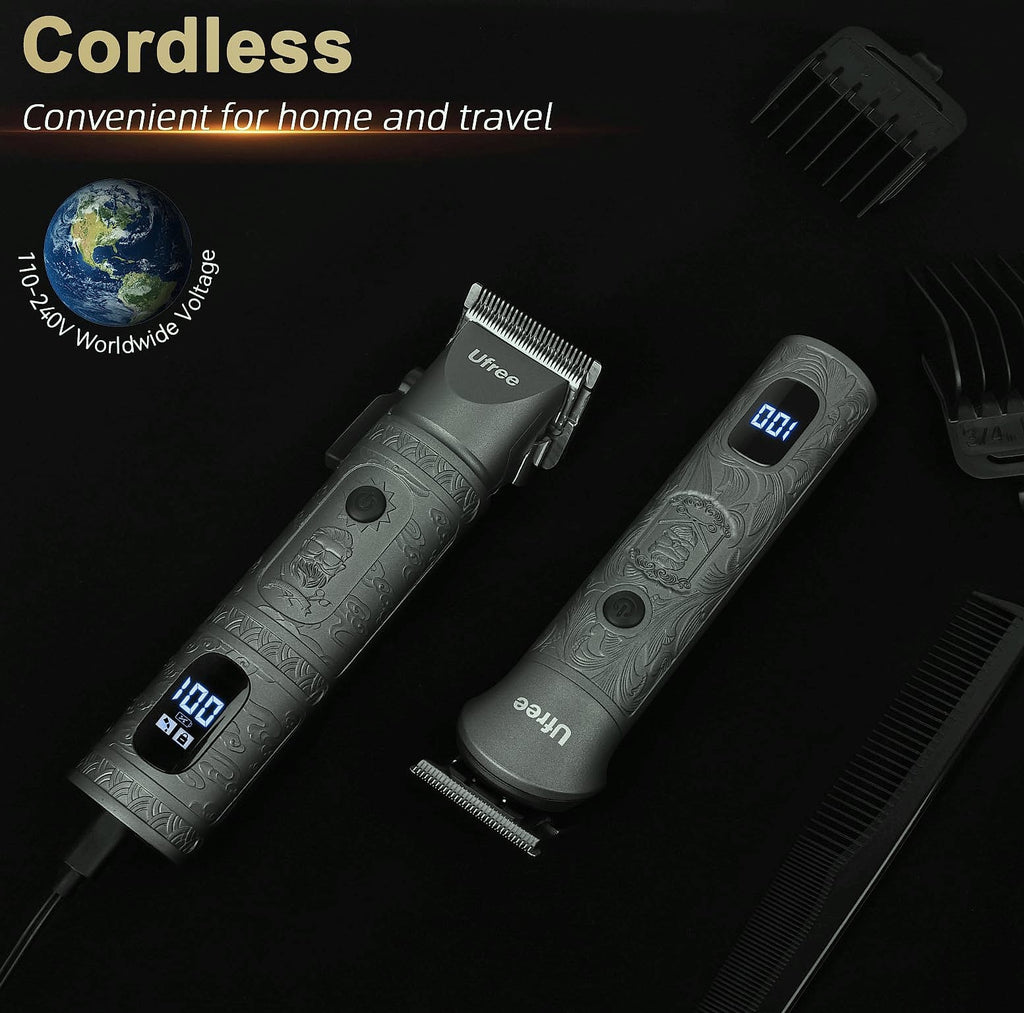 Ufree Cordless Beard Trimmer and Hair Clipper Grooming Kit