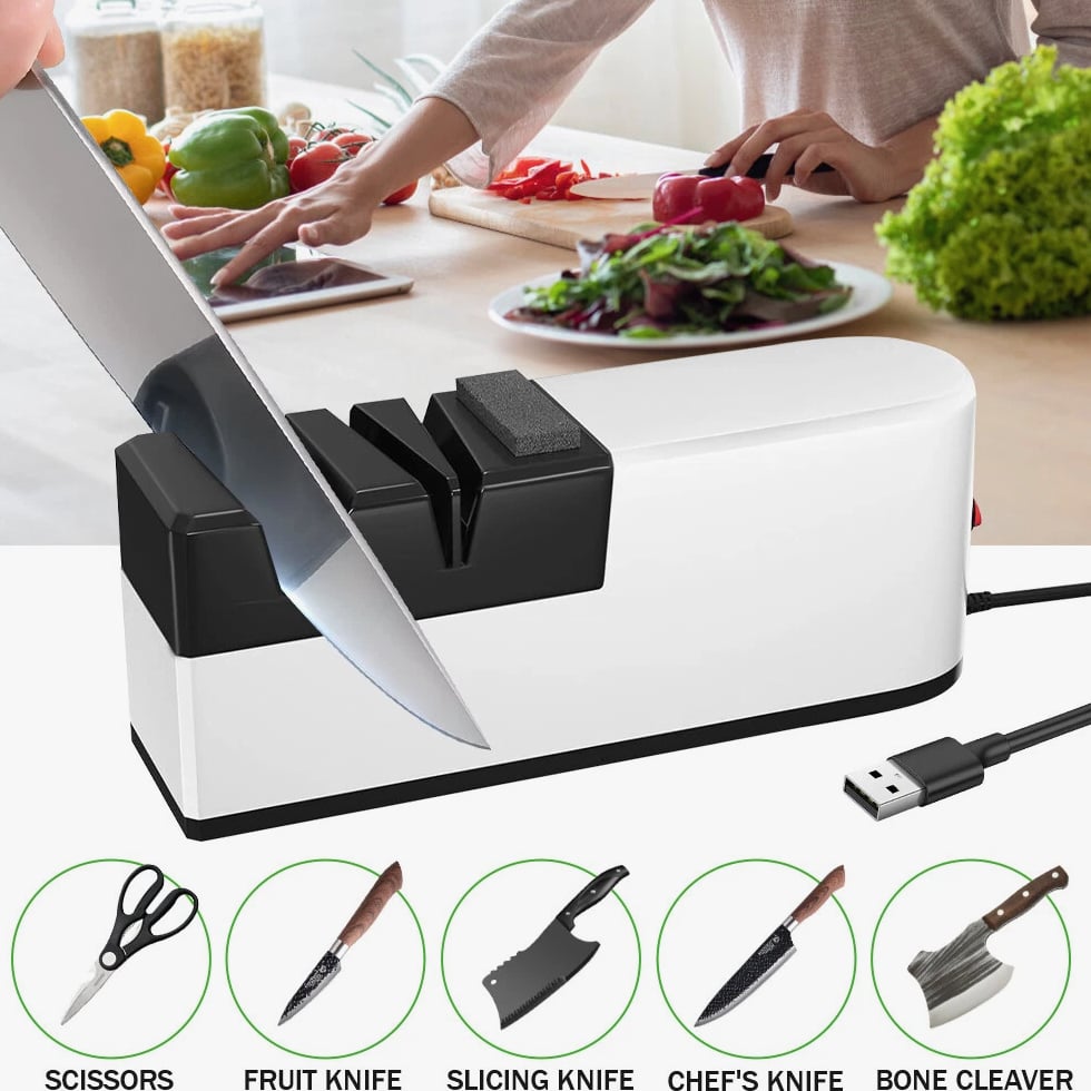 Professional Electric Knife Sharpener Kitchen Sharpening Stone Grinder knives US