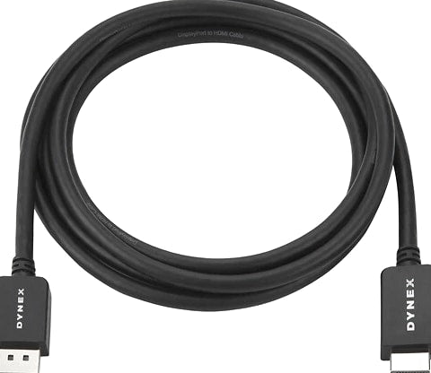Dynex 6' DisplayPort to HDMI Cable - Black DX-PD06502 1920x1200 for PC Mac TV