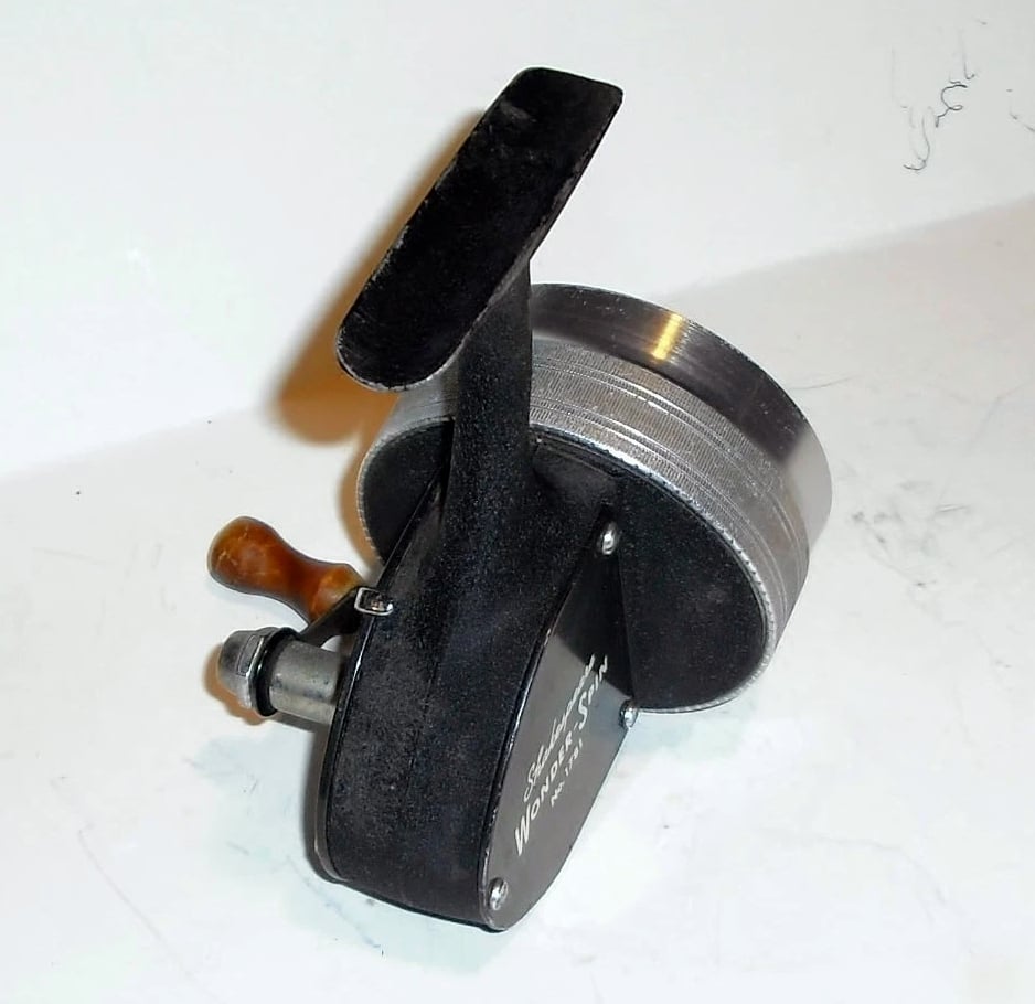 Vintage Shakespeare Wonder-Spin 1781 Model FC Fishing Reel - Rare Black