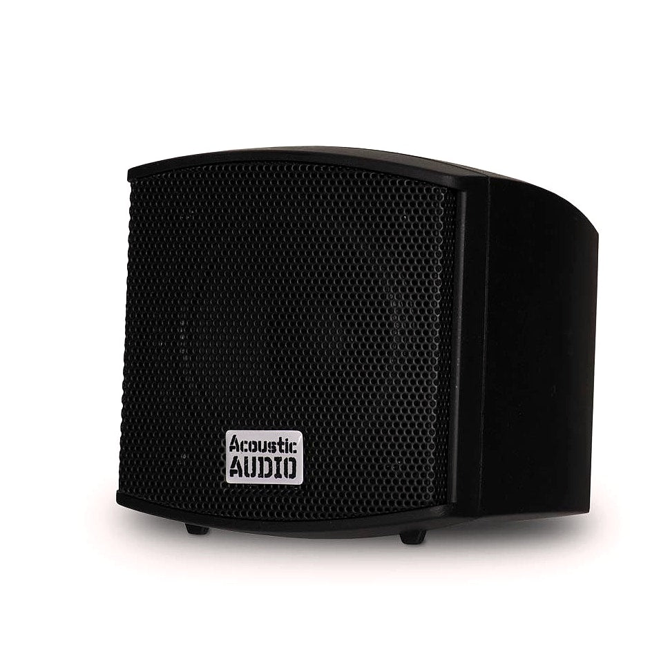 Acoustic Audio AA321B Mountable Indoor Speakers Pair Black