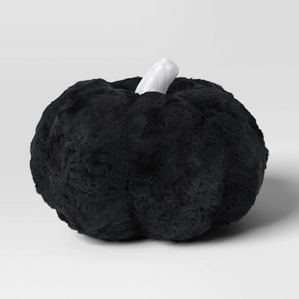 8"x10" Novelty Plush Pumpkin Pillow – Black | Hyde & EEK Boutique™