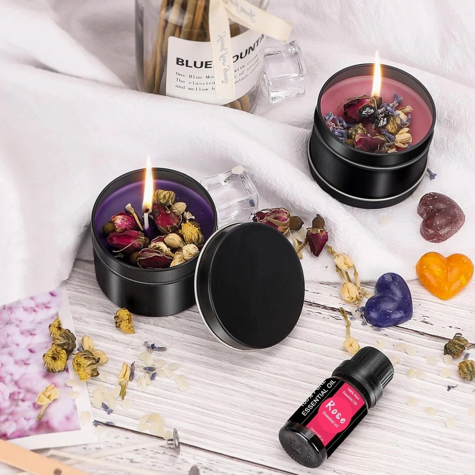 Complete Candle Making Kit with Wax Melter, Candle Making Supplies, DIY Arts & Crafts