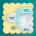 Pampers Swaddlers Size 4 Diapers, 150 Count, Dry Comfort