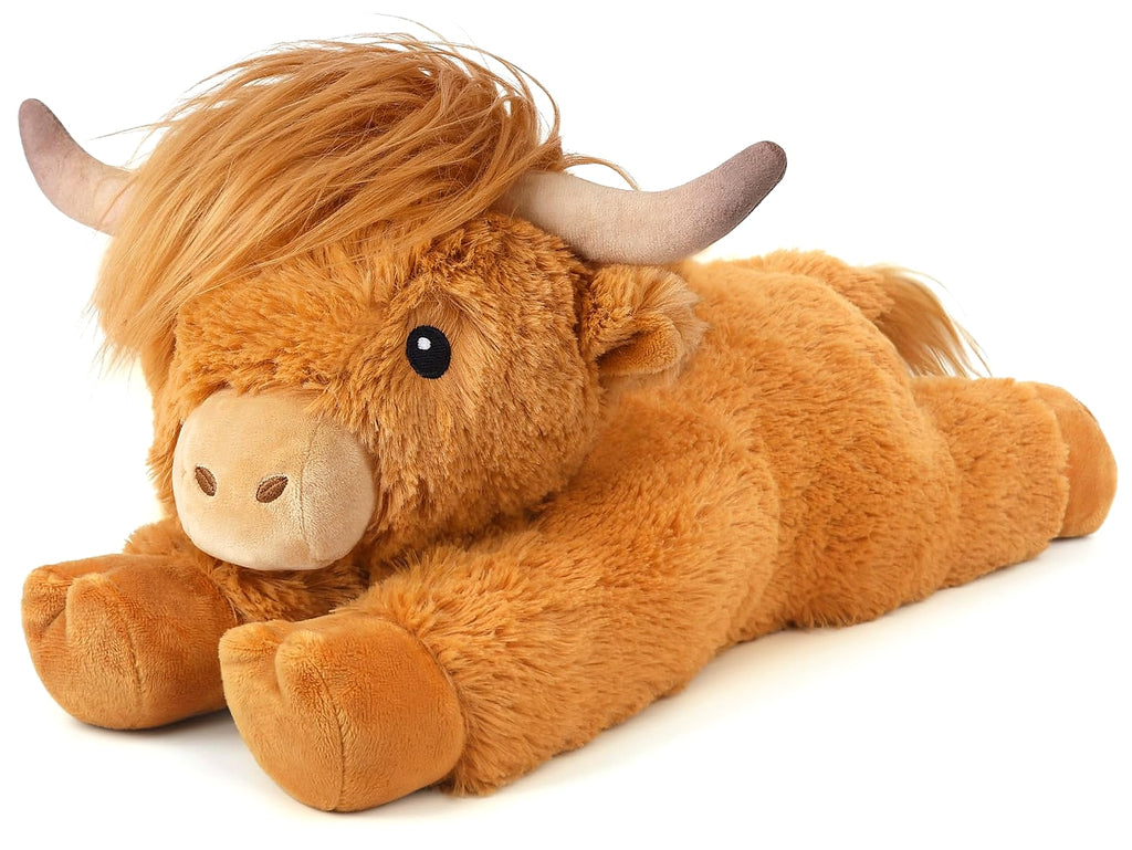 Cuckool Highland Cow Plush Heating Pad with Lavender Scent