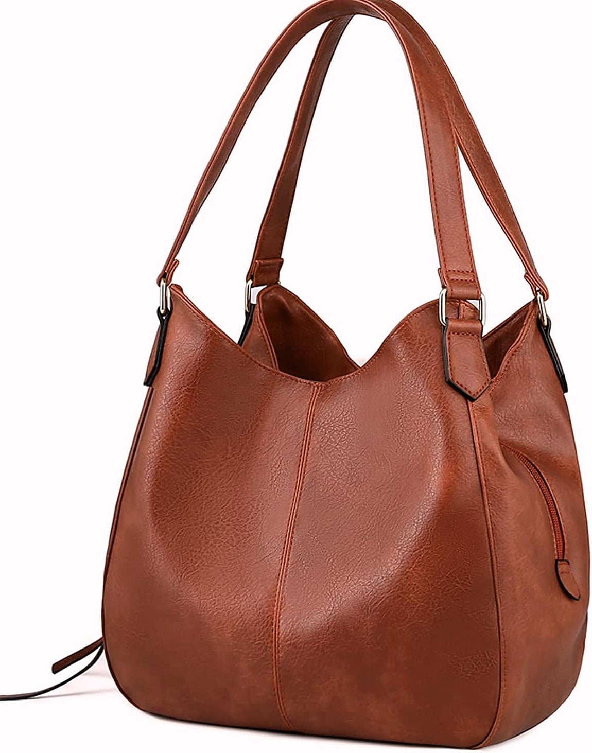 DOURR Women's Vegan Leather Shoulder Bag with Multi Compartments