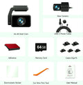 Redtiger A4 4K Dash Cam with GPS, WiFi, and Rear Camera