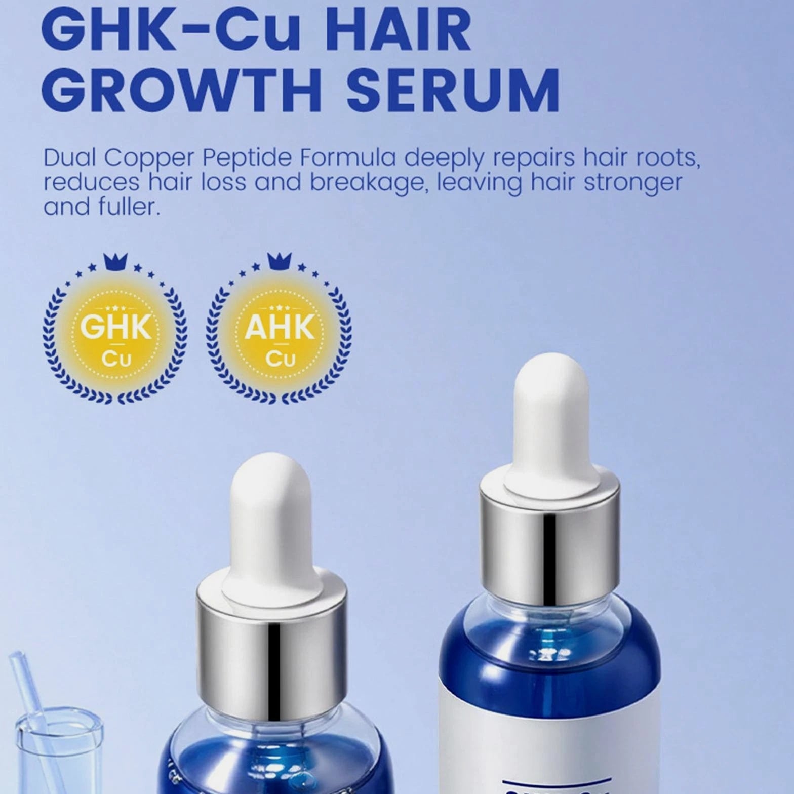 CopperPeptide GHK-Cu and AHK-Cu Peptide Hair Growth Treatment Serum Dual Peptides