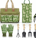 Home Garden Tools Set 8 Piece Heavy Duty W/ Wooden Handle Durable Women Men New