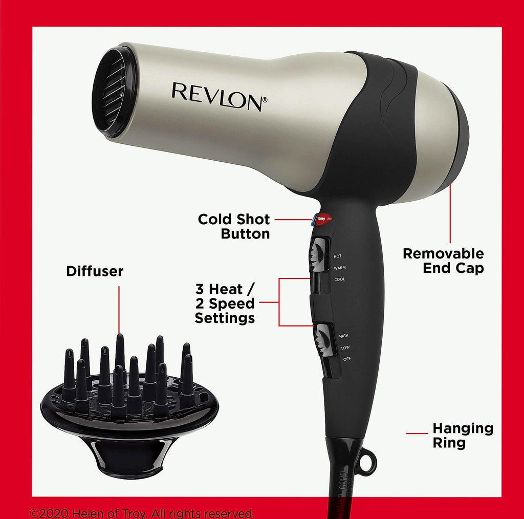 Revlon Turbo 1875W Hair Dryer with Ionic Technology
