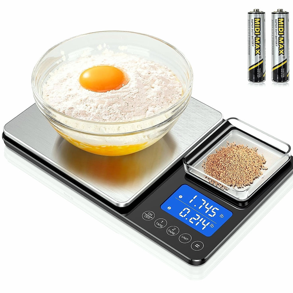 KUAIVO Dual Platform Food Scale, 0.001oz Precision Baking
