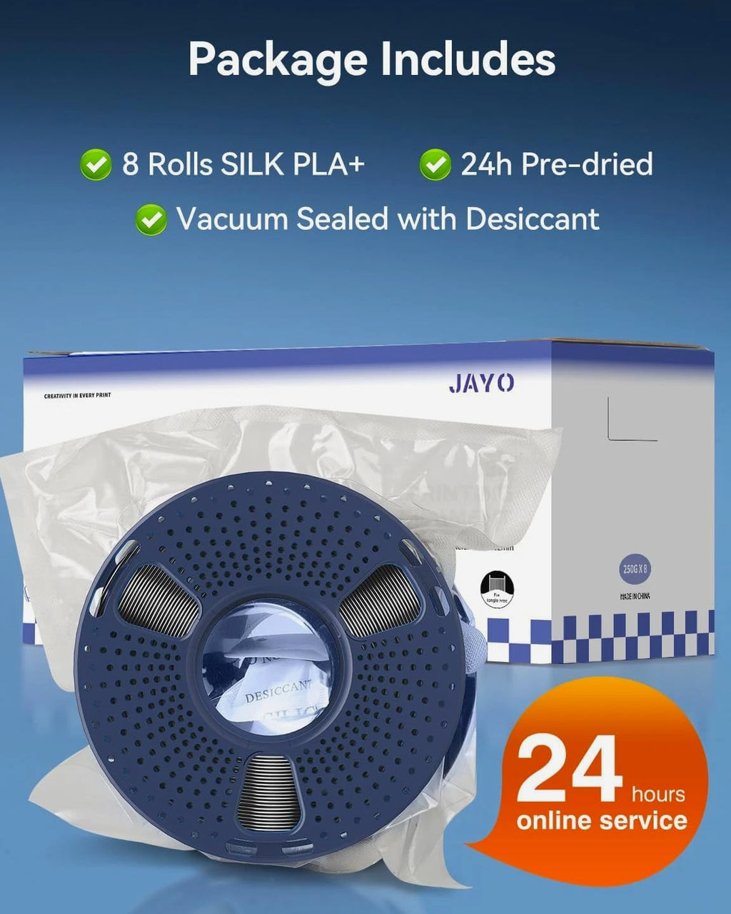 Silk PLA Filament Bundle 1.75mm, Silk 3D Printer Filament Multicolor Pack Individually