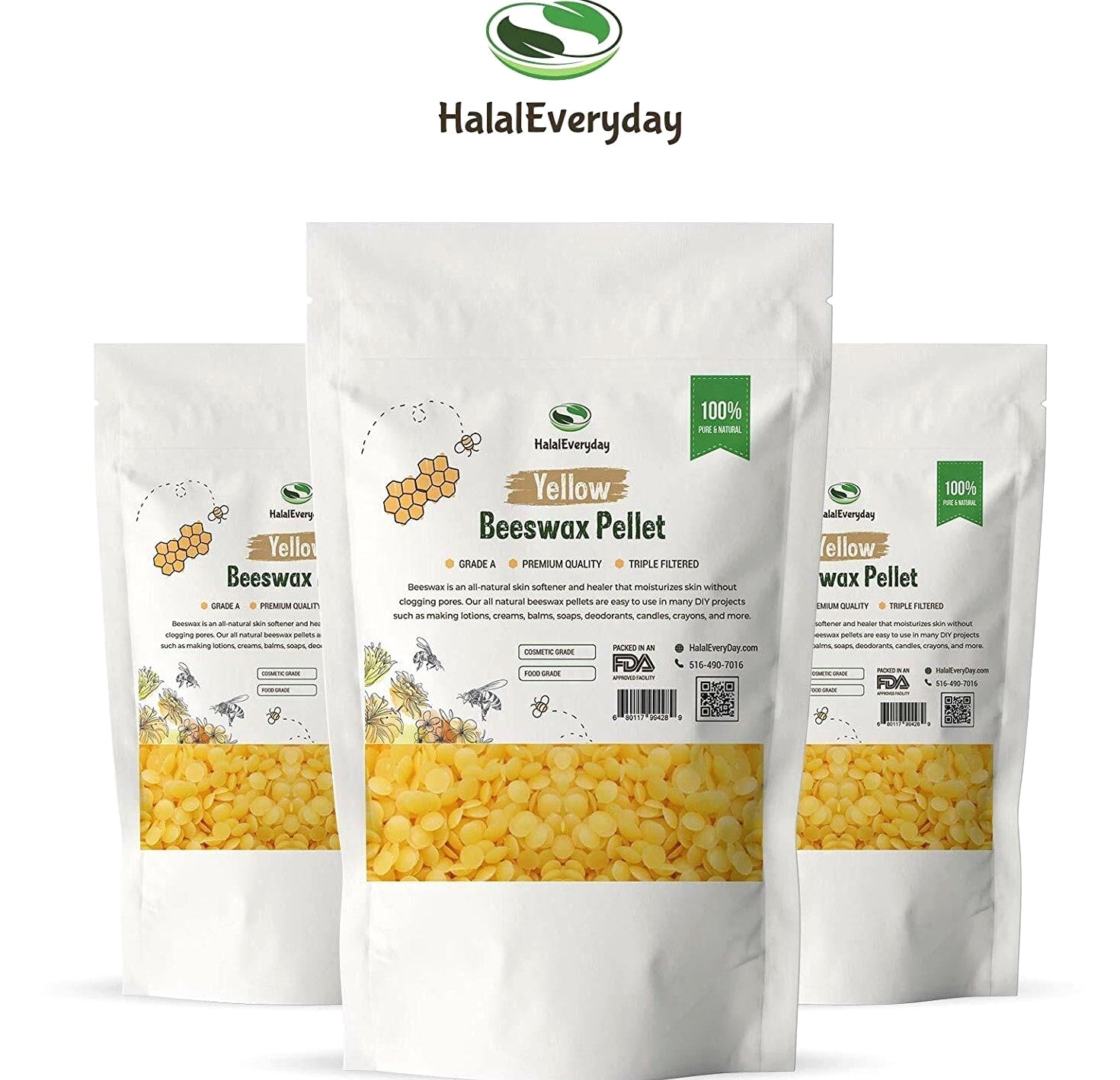 Beeswax Pellets White Yellow 100% Pure Organically Sourced Pastilles Bulk