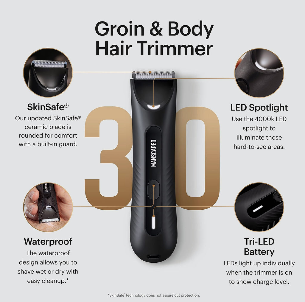 MANSCAPED Lawn Mower 3.0 Plus Waterproof Body Hair Trimmer