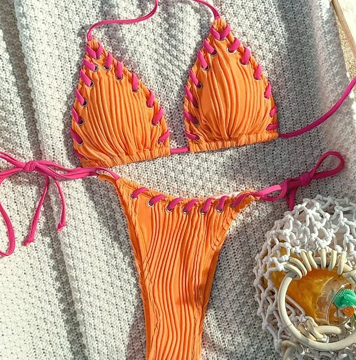 Biligoshe Women's Brazilian Bikini Set Swimwear