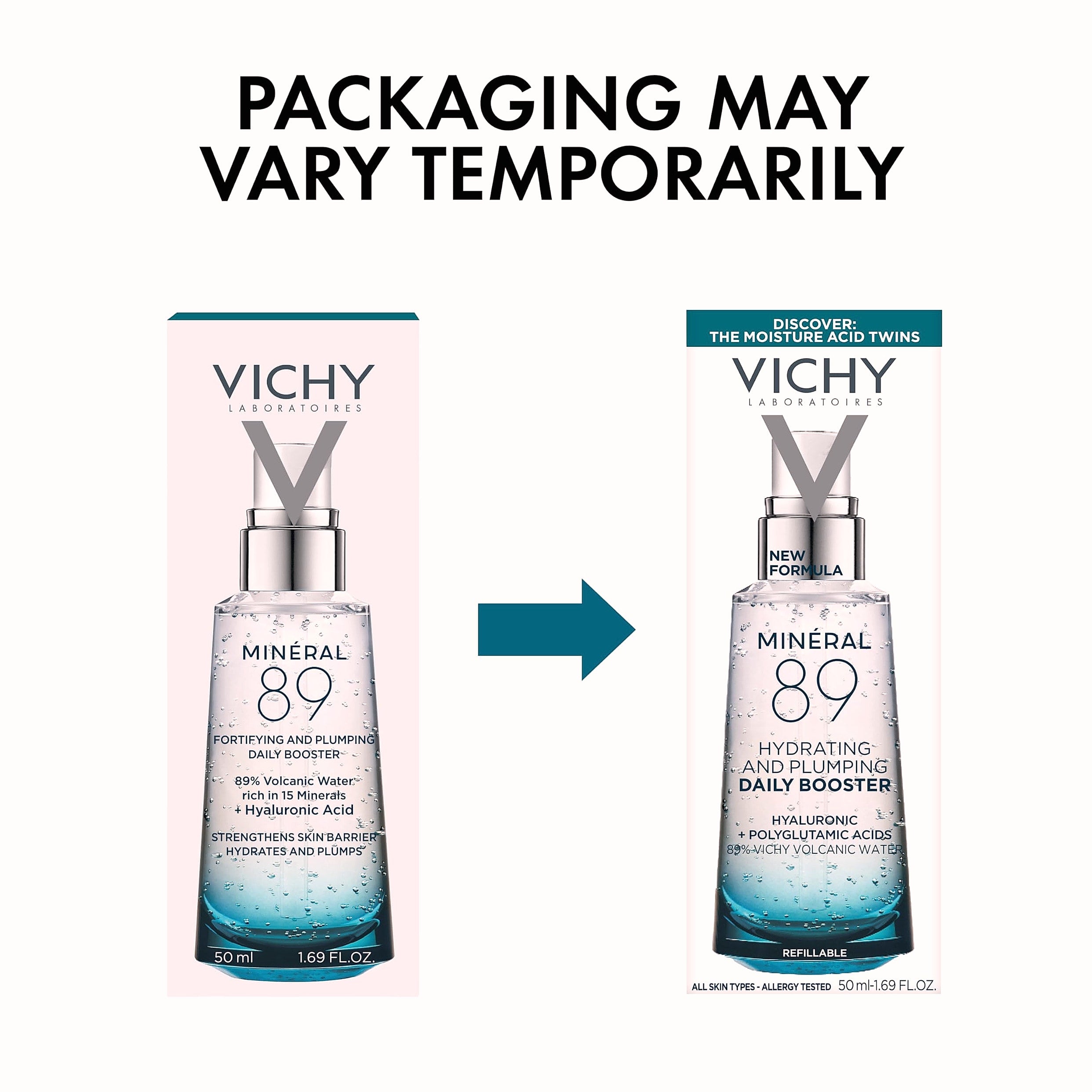 Vichy Mineral 89 Hyaluronic Acid Serum for Face Hydration