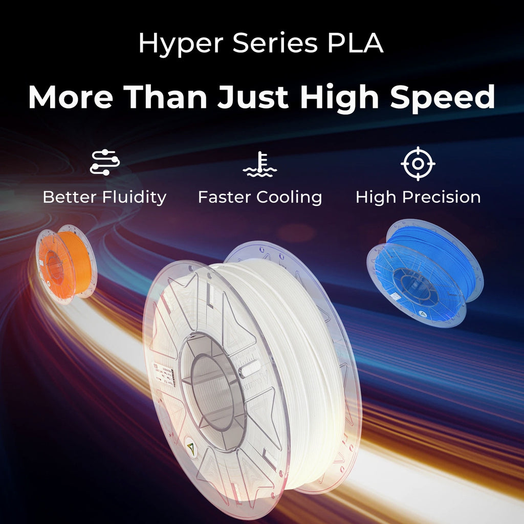 【Value Pack】4KG Creality Hyper PLA RFID 3D Printing Filament 1.75mm, 1KG Spools
