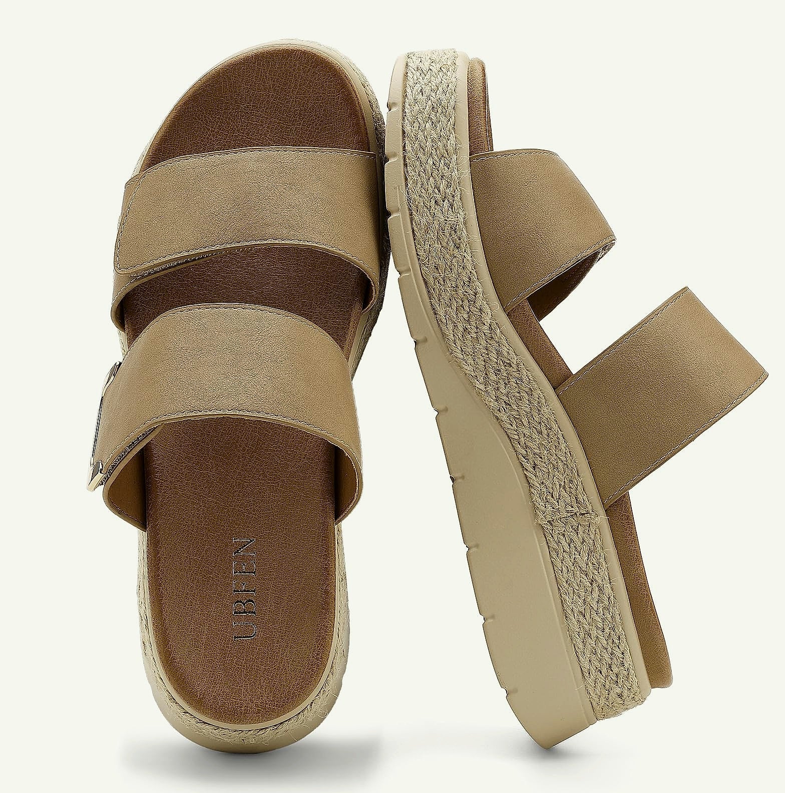 UBFEN Womens Platform Wedge Sandals with Orthopedic Support