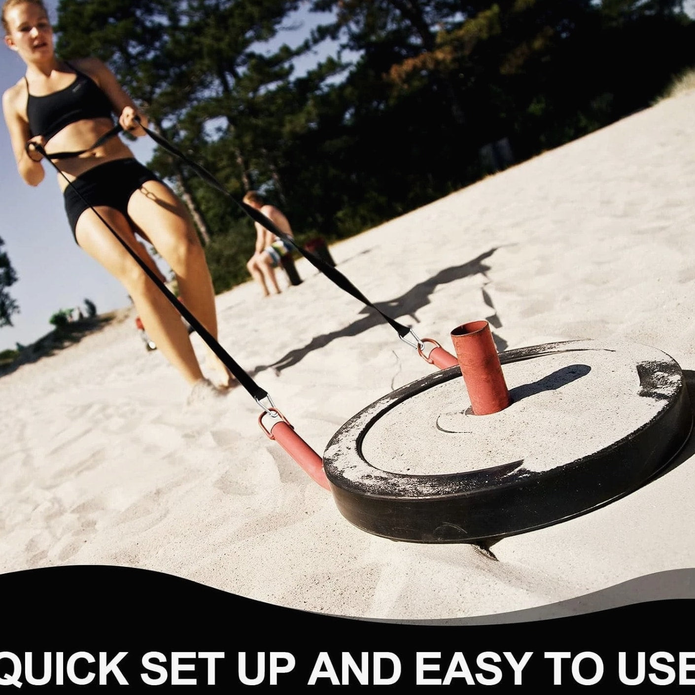 2 Pcs Weighted Sled Harness Nylon Strap Training Equipment Gym Outdoor Exercise