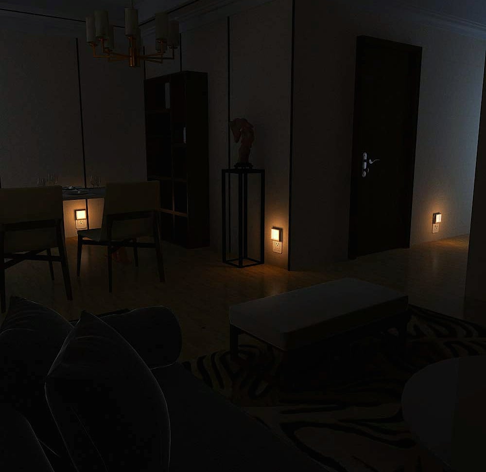 MAZ-TEK Plug-in LED Night Light with Auto Dusk to Dawn Sensor