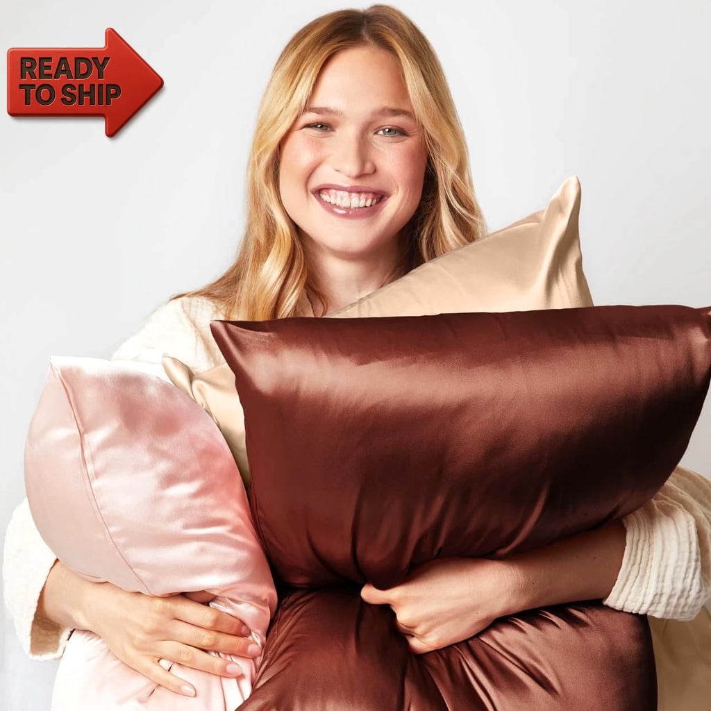 Satin Pillowcase, Softer than Silk Pillow Cases King, Cooling Pillow Covers, Sa