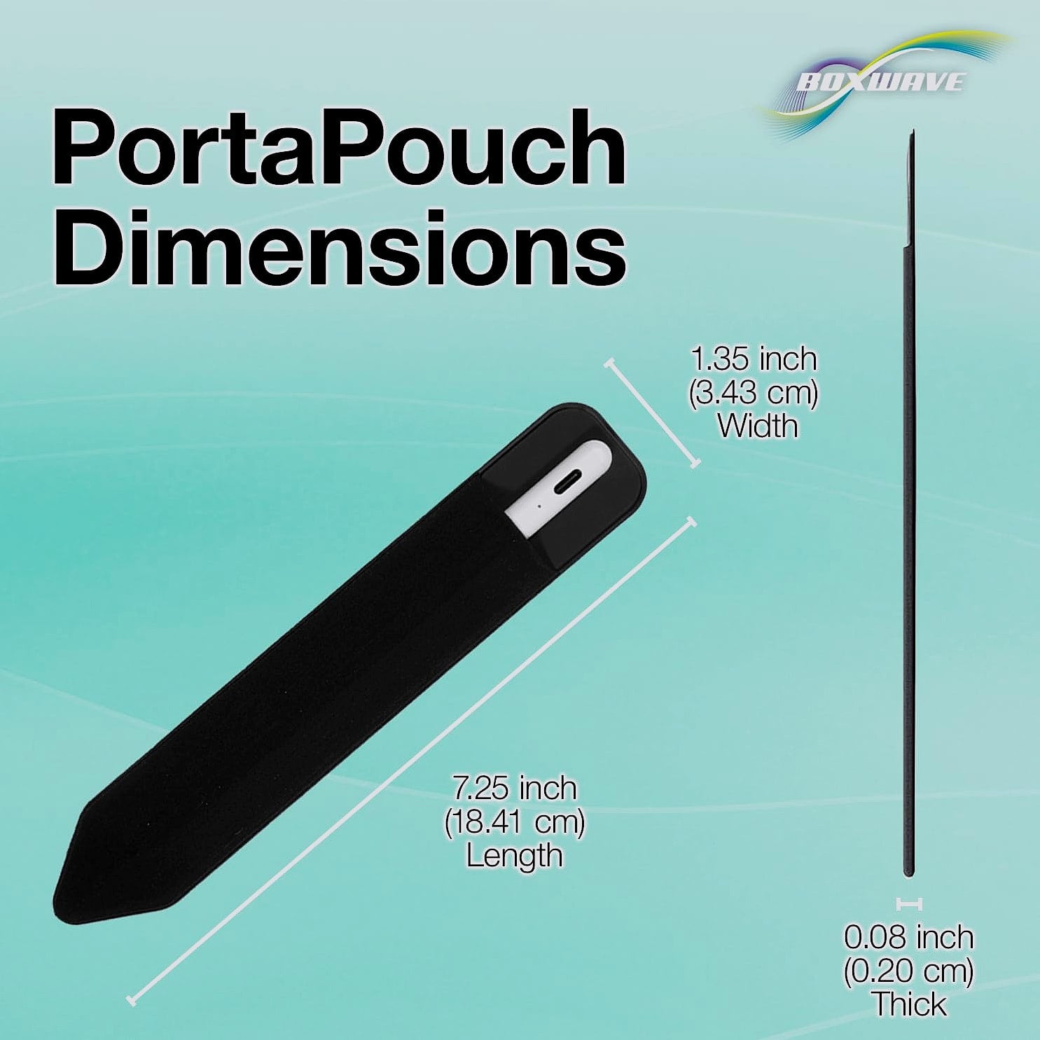 BoxWave Stylus Pouch for Odroid VU8M, Self-Adhesive Pen Holder