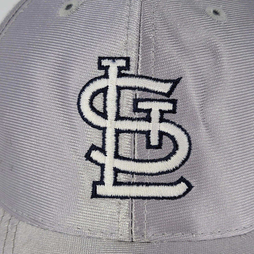 St. Louis Cardinals Turn Ahead The Clock Silver Snapback Hat Cap Century 21 VTG