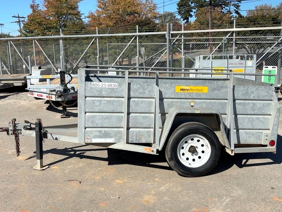 2018 Best Trailer Inc 5X8US Single Axle 8' Utility Equipment Box Trailer with Ramp