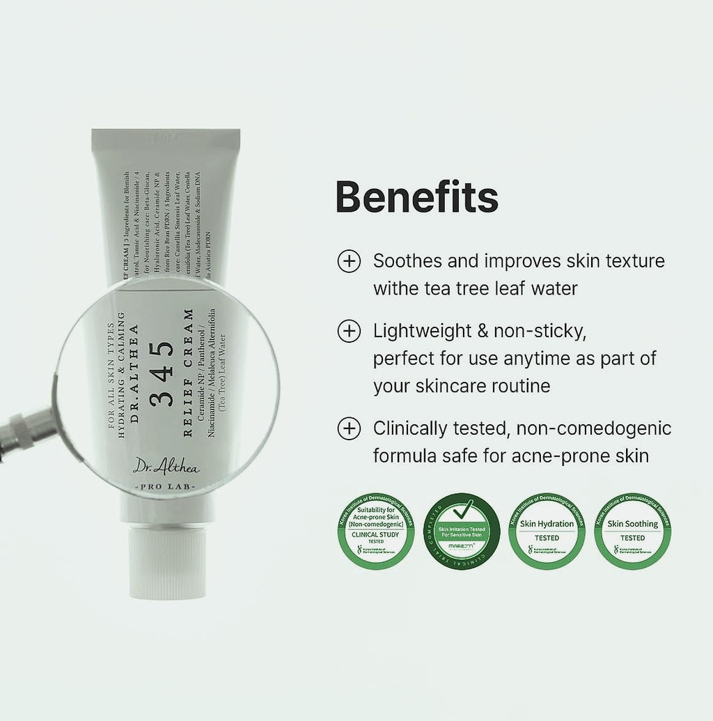 Dr.Althea 345 Relief Cream - Soothing Daily Moisturizer