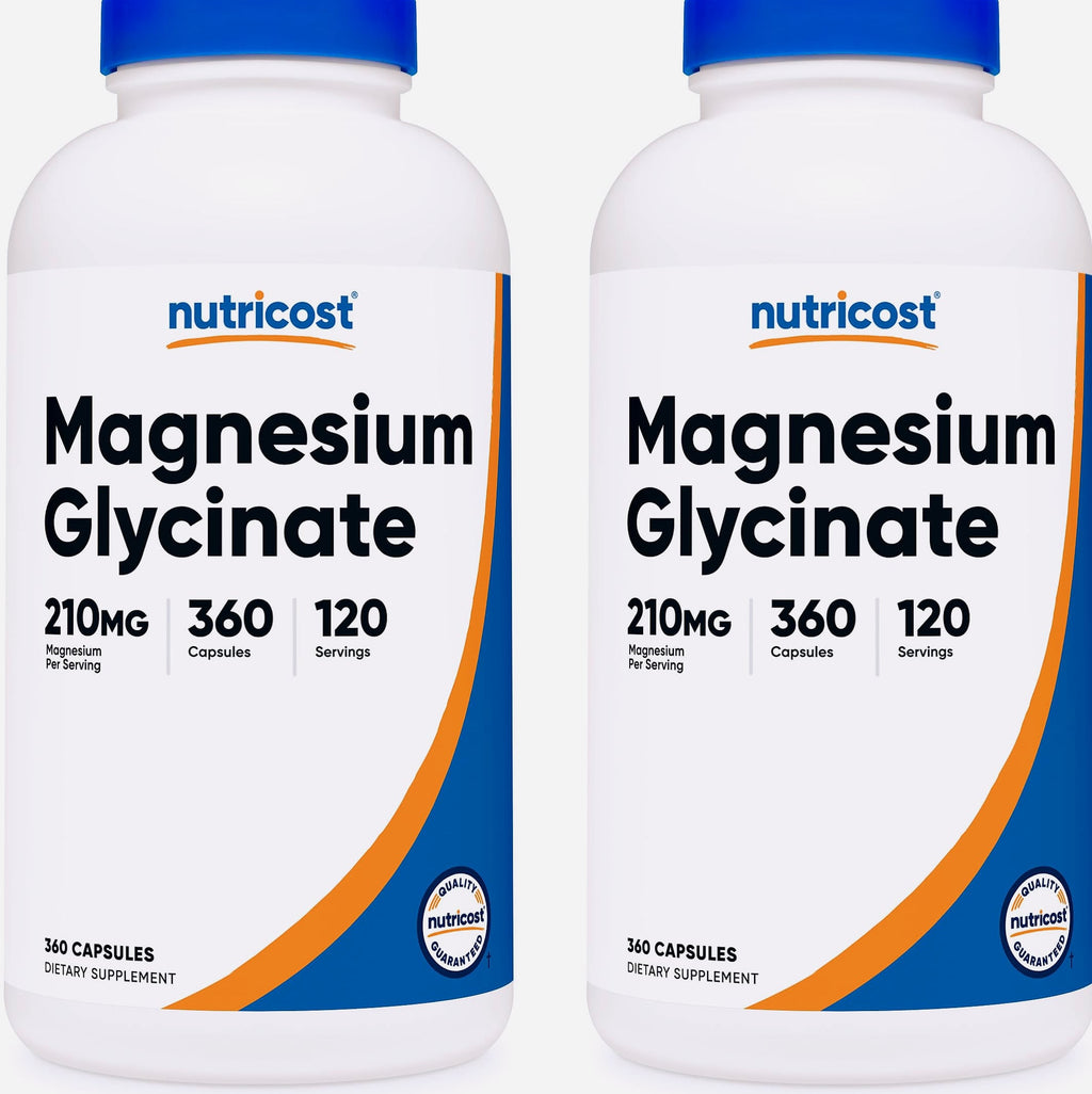 Nutricost Magnesium Glycinate 210mg Capsules, 180 Count