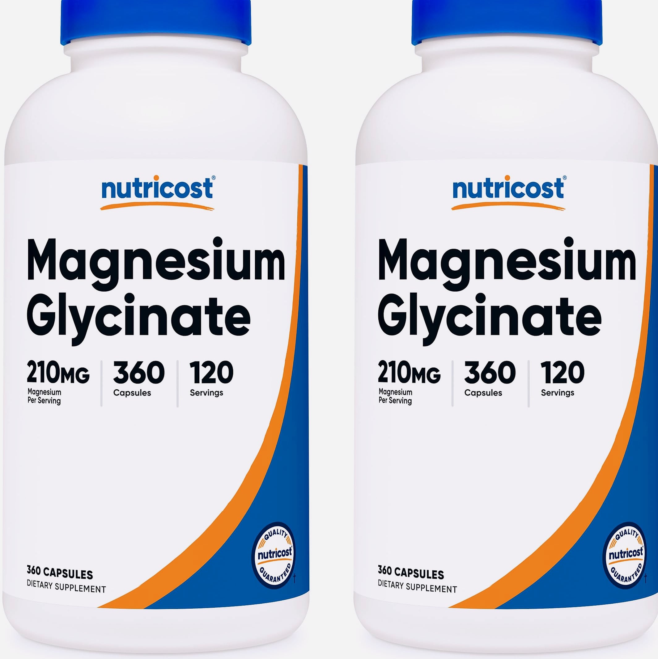 Nutricost Magnesium Glycinate 210mg Capsules, 180 Count