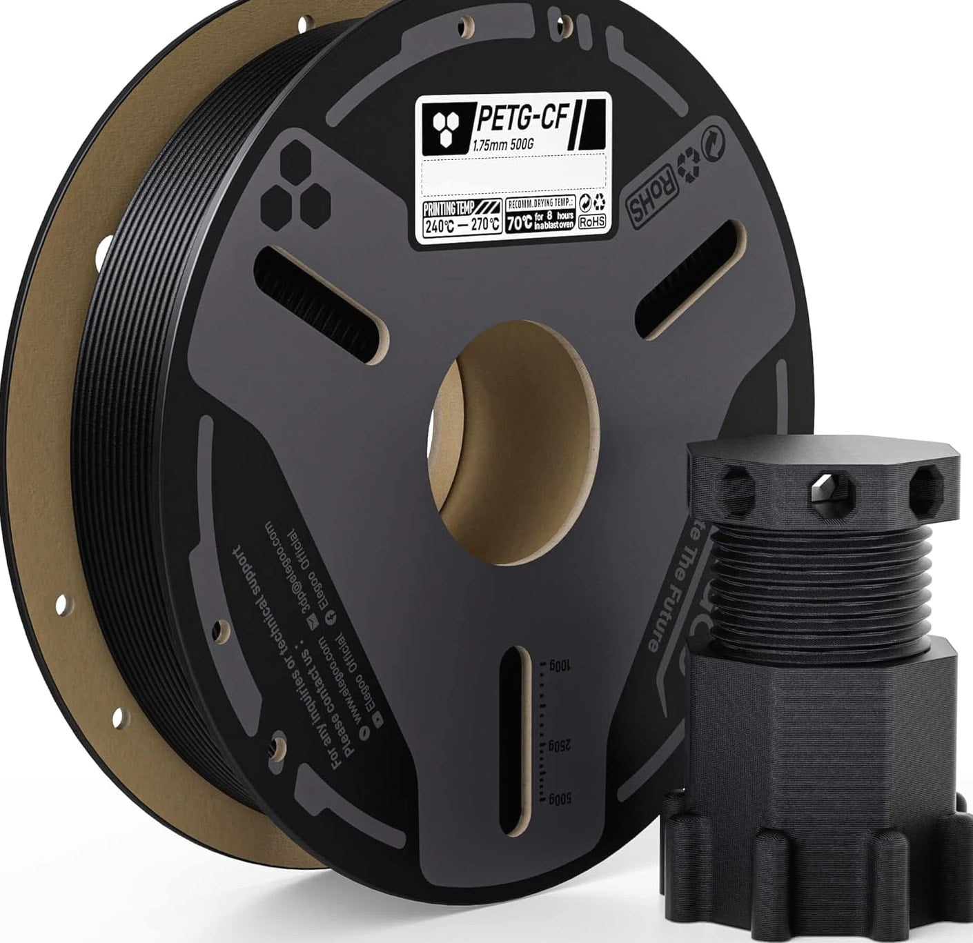 3D Printer Filament PETG 1.75mm 1KG Dark Grey