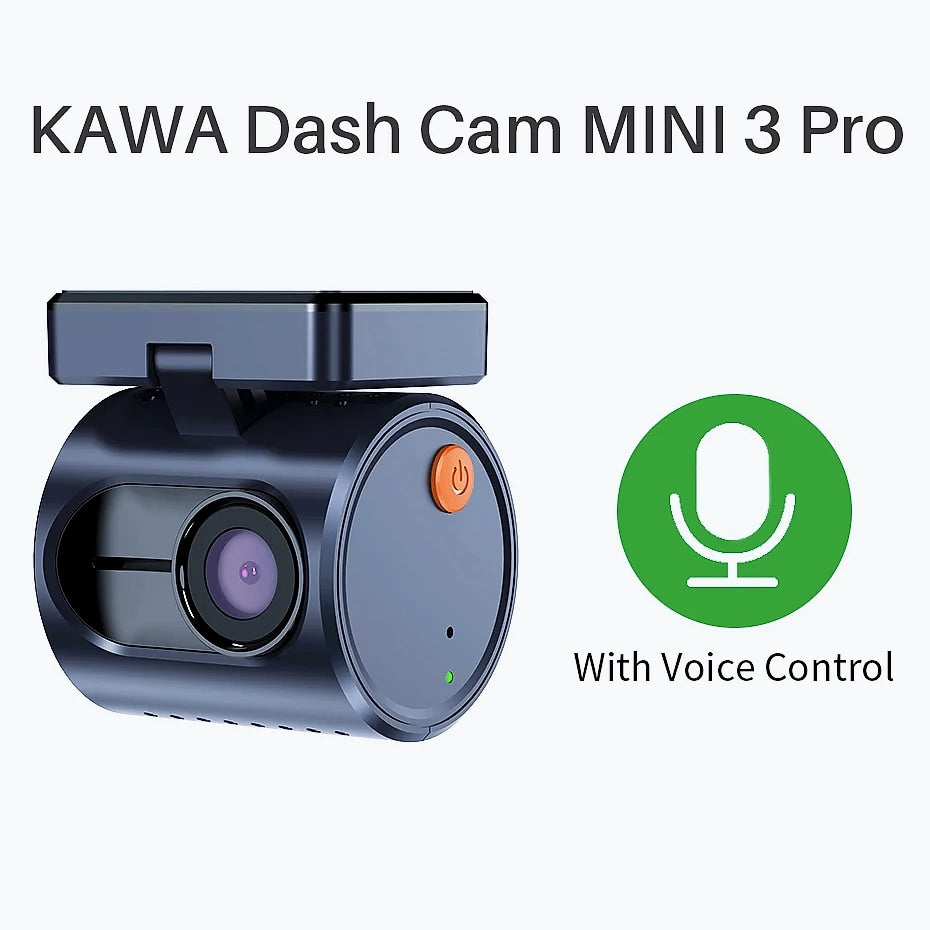 KAWA MINI 3 Pro 2K Dash Cam with WiFi and Voice Control