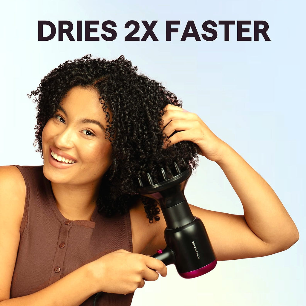 Wavytalk 1875W Ionic Hair Dryer with Diffuser and Comb