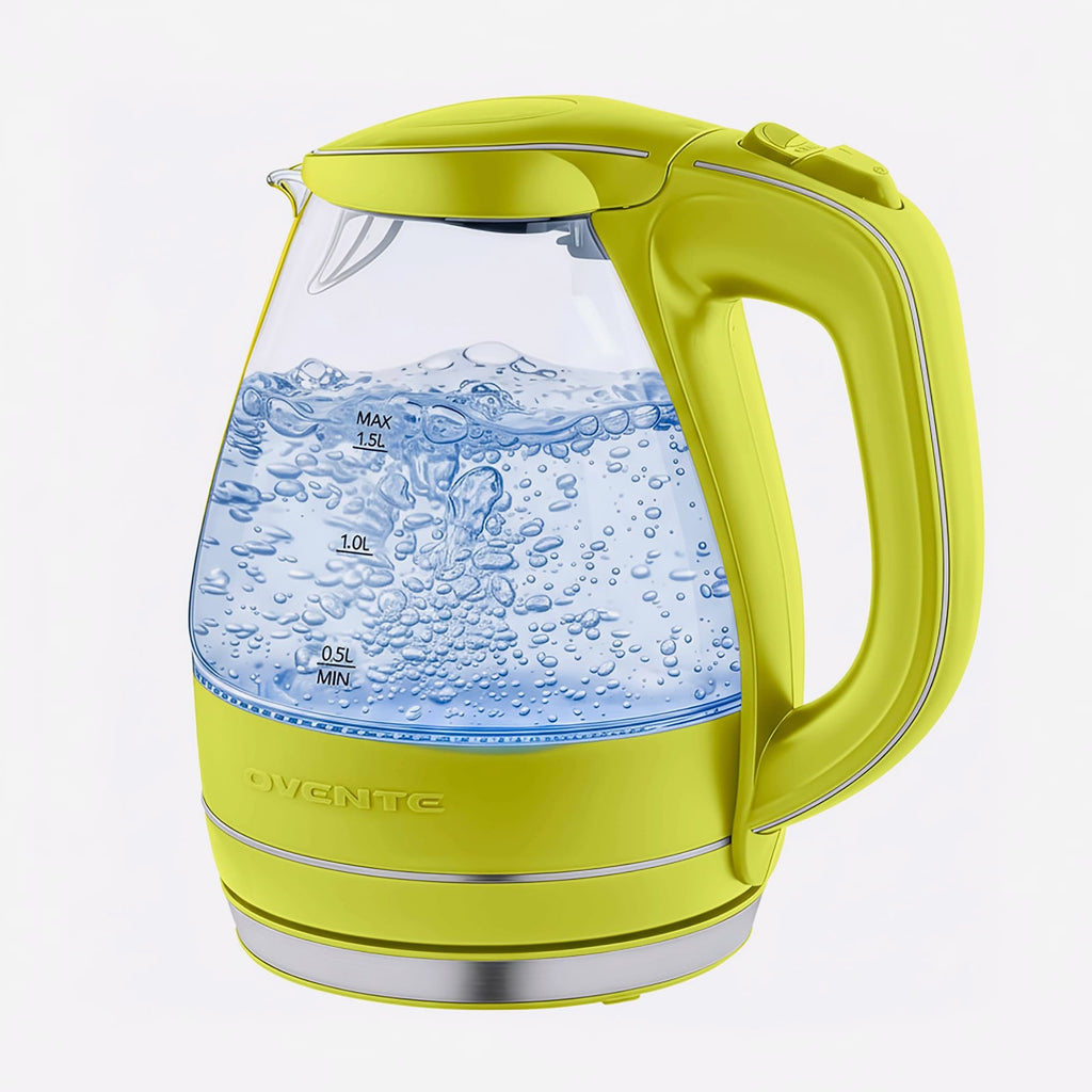 OVENTE KG83B Electric Kettle, 1.5L Borosilicate Glass Water Boiler